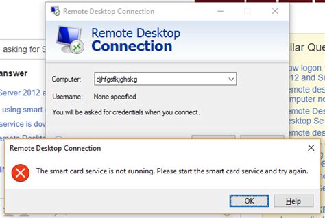 windows remote desktop connect a smart card|Smart Card and Remote Desktop Services .